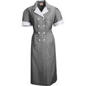 Red Kap® Double-Breasted Lapel Dress Uniform Short Sleeve Black Pincord S - 9S01