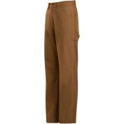 EXCEL FR® ComforTouch® Flame Resistant Dungaree Pants PLJ8, Brown Duck, Size 36 x 37U