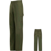 EXCEL FR® ComforTouch® Flame Resistant Dungaree Pants PLJ8, Olive Duck, Size 28 x 37U