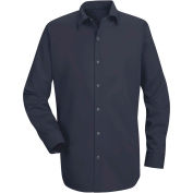 Red Kap® Men's Specialized Cotton Work Shirt Long Sleeve Regular-3XL Navy SC16-SC16NVRG3XL