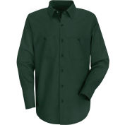 Red Kap® Men's Wrinkle-Resistant Cotton Work Shirt Long Sleeve Regular-S Spruce Green SC30