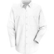Red Kap® Men's Wrinkle-Resistant Cotton Work Shirt Long Sleeve Regular-S White SC30-SC30WHRGS