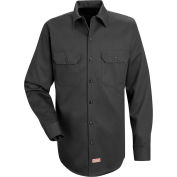 Red Kap® Men's Deluxe Heavyweight Cotton Shirt Long Sleeve Regular-3XL Charcoal SC70-SC70CHRG3X