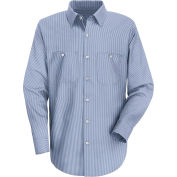 Red Kap® Men's Industrial Stripe Work Shirt Long Sleeve Blue/White Stripe Regular-5XL SL10