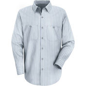 Red Kap® Men's Industrial Stripe Work Shirt Long Sleeve Light Blue/Navy Stripe Long-4XL SP10