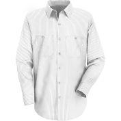 Red Kap® Men's Industrial Stripe Work Shirt Long Sleeve White/Charcoal Stripe Regular-3XL SP10
