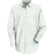 Red Kap® Men's Industrial Stripe Work Shirt Long Sleeve White/Green Stripe Regular-3XL SP10