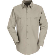 Red Kap® Men's Industrial Work Shirt Long Sleeve Khaki Regular-4XL SP14