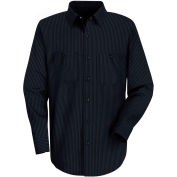 Red Kap® Men's Durastripe Work Shirt Navy/Light Blue Twin Stripe Regular-M SP14-SP14NLRGM