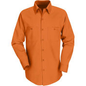 Red Kap® Men's Industrial Work Shirt Long Sleeve Orange Regular-4XL SP14