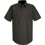 Red Kap® Men's Industrial Work Shirt Short Sleeve Charcoal Long-2XL SP24