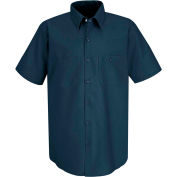 Red Kap® Men's Industrial Work Shirt Short Sleeve Dark Blue 2XL SP24