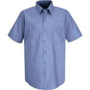 Red Kap® Men's Durastripe Work Shirt Medium Blue/Light Blue Twin Stripe M SP24-SP24MLSSM