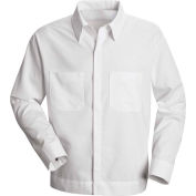 Red Kap® Men's Button-Front Shirt Jacket Long Sleeve White Long-XL - SP35