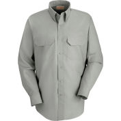 Red Kap® Men's Solid Dress Uniform Shirt Long Sleeve Light Gray L-345 SP50