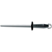 Victorinox 10 Steel Sharpener, Smooth Polished, Round, Black Nylon Handle 40583