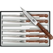 Victorinox Steak Knife Set, Spear Tip, Wavy Edge, Rosewood Handles, 6PK 46003
