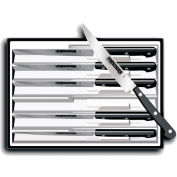 Victorinox Steak Knife Set, Pointed Tip, POM Handle, 6PK Black 46799