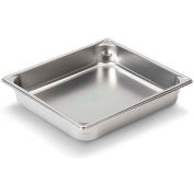 Vollrath® Super Pan V Stainless Steam Table Pan, 30222, 2-1/2" Depth, 1/2 Size - Pkg Qty 6