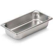 Vollrath® Stainless Steel Steam Table Pan, 30322, 2-1/2" Depth, 1/3 Pan Size - Pkg Qty 6