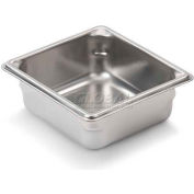 Vollrath® Super Pan V Stainless Steam Table Pan, 30622, 2-1/2" Depth, 1/6 Size - Pkg Qty 6