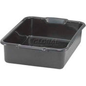 Vollrath® 52660 - Signature Bus Box, Heavy-Duty, Single Compartment, 20" x 15" x 7", Black - Pkg Qty 12