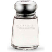 Vollrath® Traex Dripcut Traditional Salt & Pepper Shakers 602-12 Glass Jar Stainless Steel Top - Pkg Qty 12