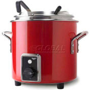 Vollrath, Retro Stock Pot Kettle Rethermalizer, 7217255, 11 Quart, Fire Engine Red Finish