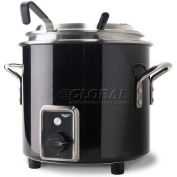 Vollrath, Retro Stock Pot Kettle Rethermalizer, 7217260, 11 Quart, Black Black Finish
