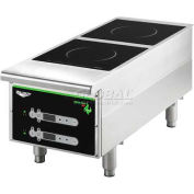 Vollrath, Cayenne Heavy-Duty Induction Hot Plate, 912HIDC, Dual-Hob Digital, 12" X 13-5/8" X 30"