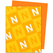 Neenah Paper Astrobrights Colored Card Stock 22761, 8-1/2" x 11", Orbit Orange™, 250/Pack