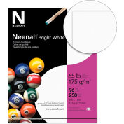 Neenah Paper Card Stock Paper, 8-1/2" x 11", 65 lb, Smooth, Bright White, 250 Sheets/Pack