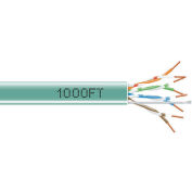 Wavenet 6E04SRGR, Network Cable, Shielded PVC, CAT 6E, FTP, 550 MHz, 1000 Ft Green