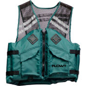 Flowt 40625-L/XL Fishing Vest, Mesh, Green, Large/X-Large