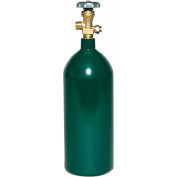 TurboTorch® OX-20 Oxygen Tank, 20 cu ft, Cylinder, CGA-540, Gray, 5.1"Dia., Empty