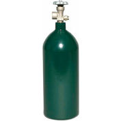 TurboTorch® NT-20 Nitrogen Tank, 20 cu ft, Cylinder, CGA-580, 5.3"Dia., Dark Gray, Empty