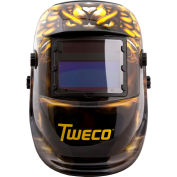 Tweco® Auto-Darkening Welding Helmet, Dragon, 3.86" X 1.69" Viewing Area, 5 Point Head Gear