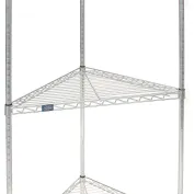 Apollo Hardware Chrome 3-Tier Wire Shelving Unit 20x12x20 with Shelf Liner