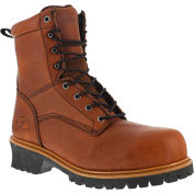 Florsheim® FE860 9" Logger Waterproof Boot, Composite Toe, Men's Sz 14 D Wide, Brown