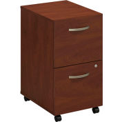 Bush Furniture 2 Drawer Mobile Pedestal - Hansen Cherry - Series C Elite