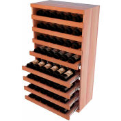 Bulk Storage, Pull Out Wine Bottle Cradle, 8-Drawer 3 Ft high - Light, All-Heart Redwood
