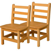 Wood Designs™ 11" Seat Height Hardwood Chair, Carton of Two