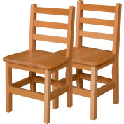Wood Designs™ 14" Seat Height Hardwood Chair, Carton of Two