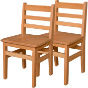 Wood Designs™ 16" Seat Height Hardwood Chair, Carton of Two