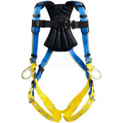 Werner® H132005 Blue Armor Positioning Harness, Tongue Buckle Legs, XXL