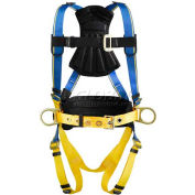 Werner® H231104 Blue Armor Construction Harness, Pass-Through Legs, XL