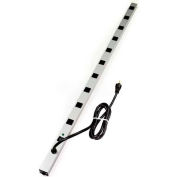 Wiremold 4810ULBD20R-TL CabinetMATE Surge Strip, 125V, 20A, 48"L, 10 Outlets