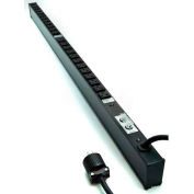 Wiremold 4B44B2-2 Power Distribution Unit, 230V/200V, 20A, 48"L, 24 Outlets
