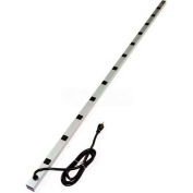 Wiremold 7712ULBC20R CabinetMATE Surge Strip, 125V, 20A, 77"L, 12 Outlets