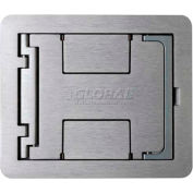 Wiremold Fpbtcbk Floor Box Floorport Flanged Cover W/Solid Lid, Black - Pkg Qty 8
